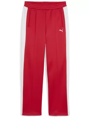 Damen-Jogginghose PUMA T7 ALWAYS ON STRAIGHT TRACK PANTS OP 62979711 FÜR ALLE ZEITEN ROT
