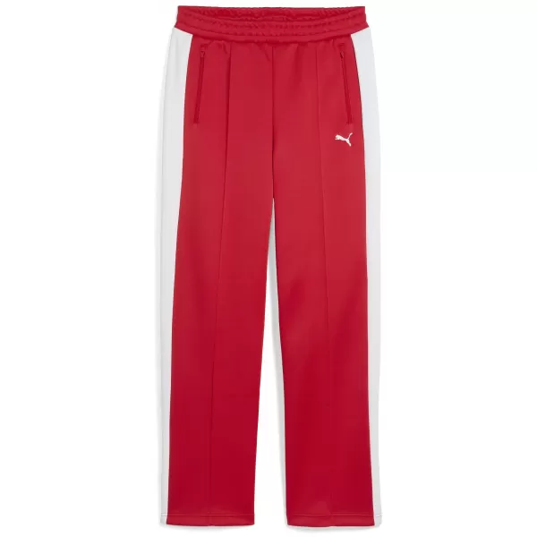  Damen-Jogginghose PUMA T7 ALWAYS ON STRAIGHT TRACK PANTS OP 62979711 FÜR ALLE ZEITEN ROT 