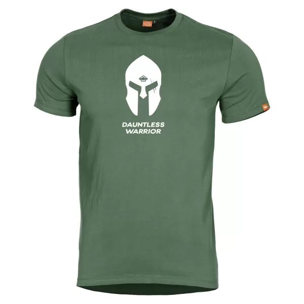  T-Shirt PENTAGON SPARTAN HELMET K09012 OLIVGRÜN 