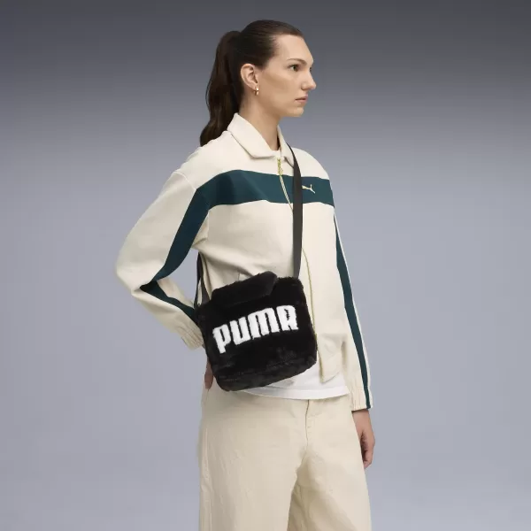  Damenbeutel PUMA UP FAUX FUR MINI SHOPPER BAG 09171301 PUMA SCHWARZ 