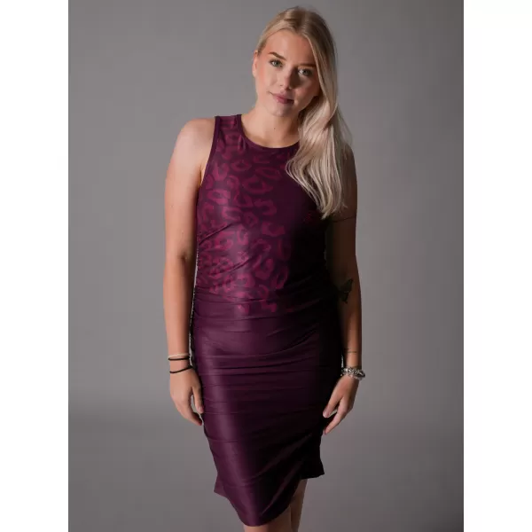  Premium-Kleid für Damen ALTISPORT VOJ/ALW047SAT03 WEINROT 