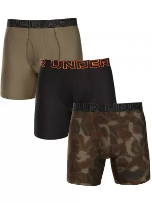 Herren-Boxershorts UNDER ARMOUR M UA PERF TECH (3KS) 1383879-392 SCHWARZ MIT SOLARORANGE