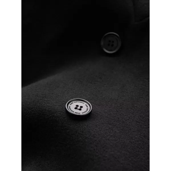  Männlicher Mantel OMBRE OM-COWC-0141 SCHWARZ 