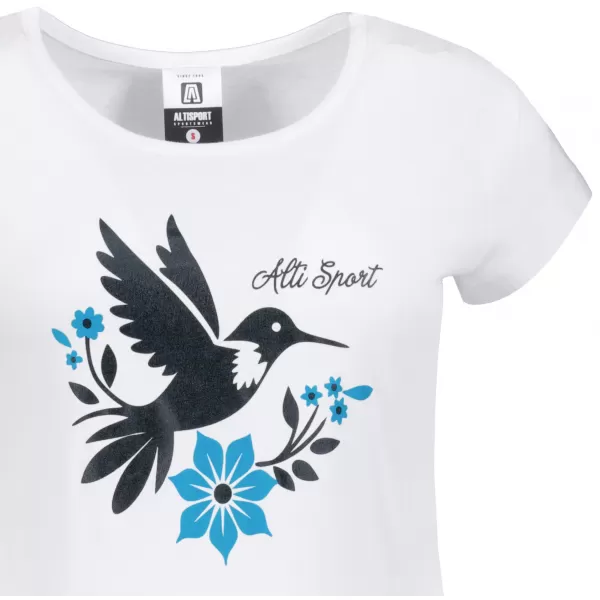  Frauen t -Shirt mit kurzen Ärmeln ALTISPORT ALW192122 WEIß 