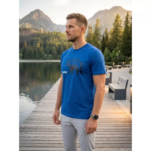  Herren-T-Shirt mit kurzen Ärmeln ALTISPORT ALM193129 SCHNORCHEL BLAU 