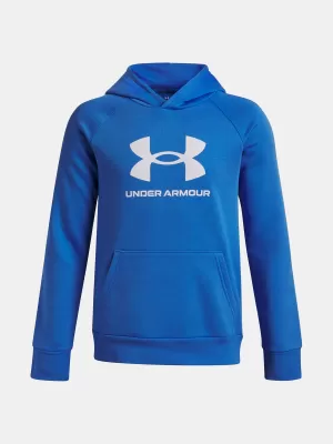 Jungen-Sweatshirt UNDER ARMOUR UA RIVAL FLEECE BL HOODIE 1379791-402 BLAU