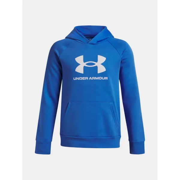  Jungen-Sweatshirt UNDER ARMOUR UA RIVAL FLEECE BL HOODIE 1379791-402 BLAU 