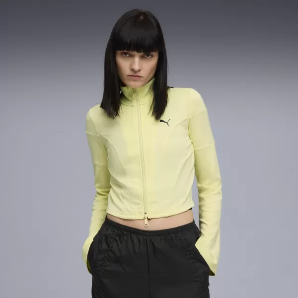  Damenjacke PUMA DARE TO SLIM CROPPED TRACK JACKET 63214635 GOLDENER MOND 