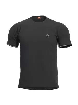 T-Shirt PENTAGON LEVANTES CREWNECK STRIPES K09026 SCHWARZ