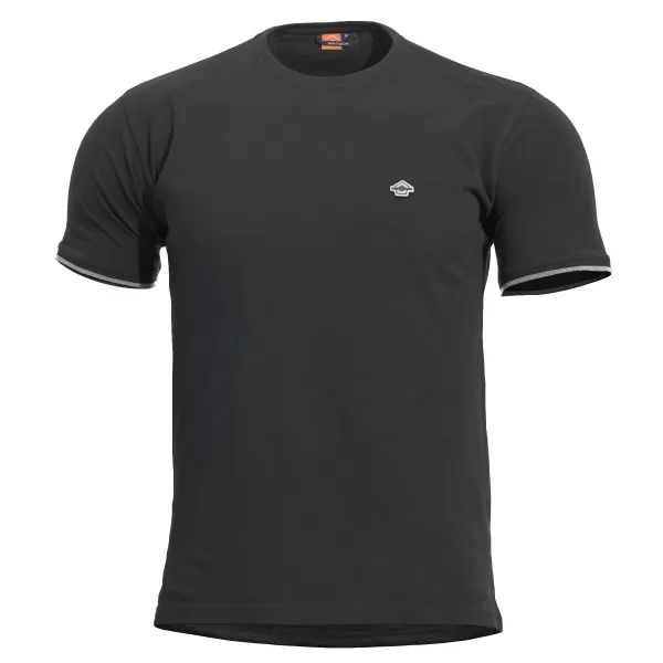  T-Shirt PENTAGON LEVANTES CREWNECK STRIPES K09026 SCHWARZ 