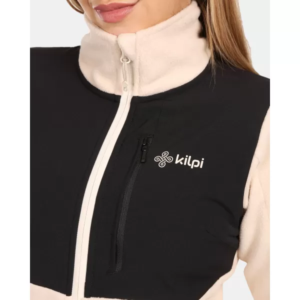  Fleece-Sweatshirt für Damen KILPI KAJAANI-W ZL0209KI BEIGE 
