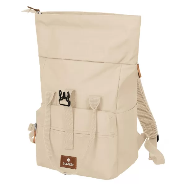  Rucksack TRAVELITE BASICS SHORT HANDLE ROLL-UP CREMEFARBEN 