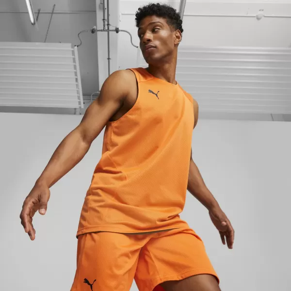  Herren-Tanktop PUMA REVERSIBLE PRACTICE JERSEY 67664006 GOLDENER MOHN 