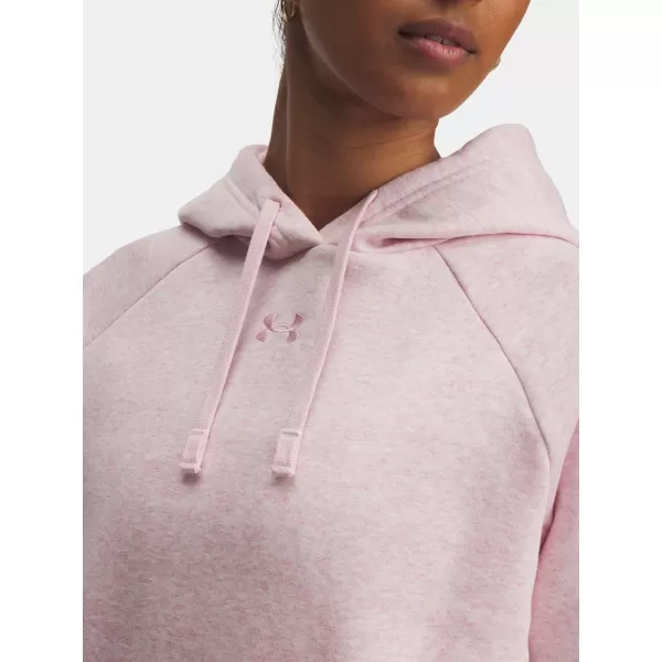  Damen-Sweatshirt UNDER ARMOUR UA RIVAL FLEECE HOODIE 1379500-648 ROSA 