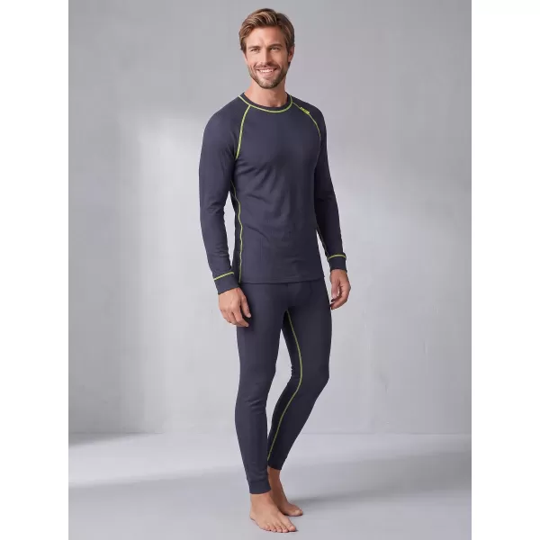  Herren-Thermoset ALTISPORT GAIN DUNKELGRAU/LIMONE 