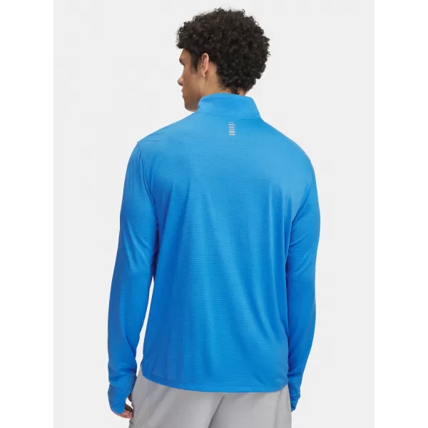  Herren-T-Shirt UNDER ARMOUR UA LAUNCH 1/4 ZIP 6005542-402 BLAU 