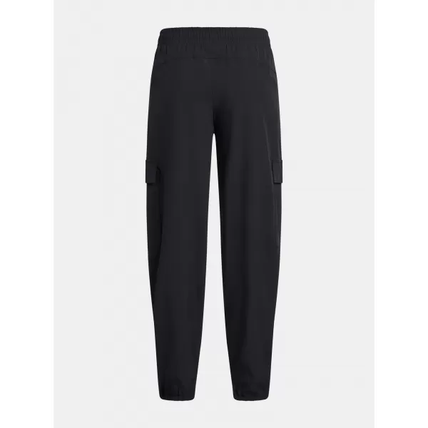  Sporthose für Mädchen UNDER ARMOUR UA RIVAL WOVEN CARGO PANTS 1386527-001 SCHWARZ 