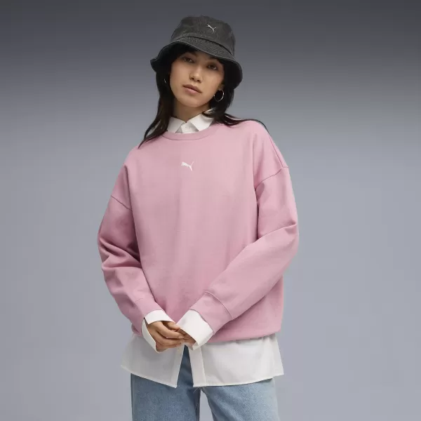  Damen-Sweatshirt PUMA ESS OVERSIZED CREW FL 68540065 AUSGEGLICHENES ROSA 