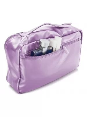 Satz von Organisatoren HEYS METALLIC PACKING CUBE 5PC LILA