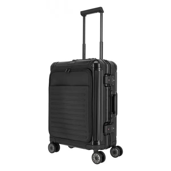  Koffer TRAVELITE NEXT 4W S FRONT POCKET SCHWARZ 