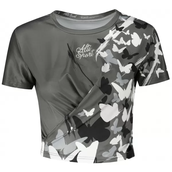  Funktionelles Premium-Crop-Top für Damen ALTISPORT VOJ/ALW022TR07 GRAU 