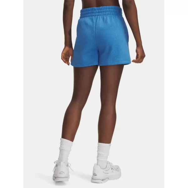  Damen-Shorts UNDER ARMOUR RIVAL FLEECE SHORT 1382723-402 BLAU 