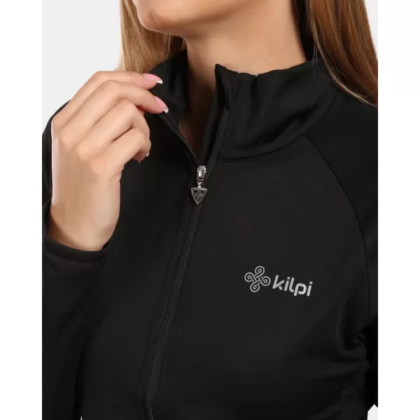  Fleece-Sweatshirt für Damen KILPI JUNIE-W ZL0207KI SCHWARZ 