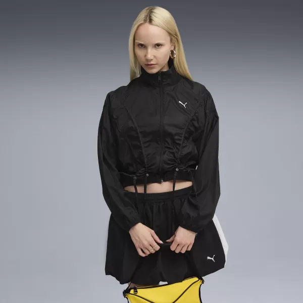  Damenjacke PUMA DARE TO OVERSIZED WOVEN JACKET 63214801 PUMA SCHWARZ 