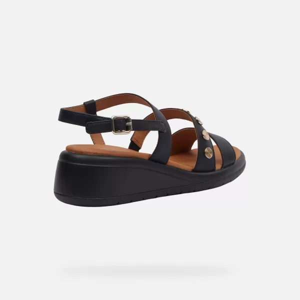  Damensandalen GEOX MELICONIA G000972 SCHWARZ 
