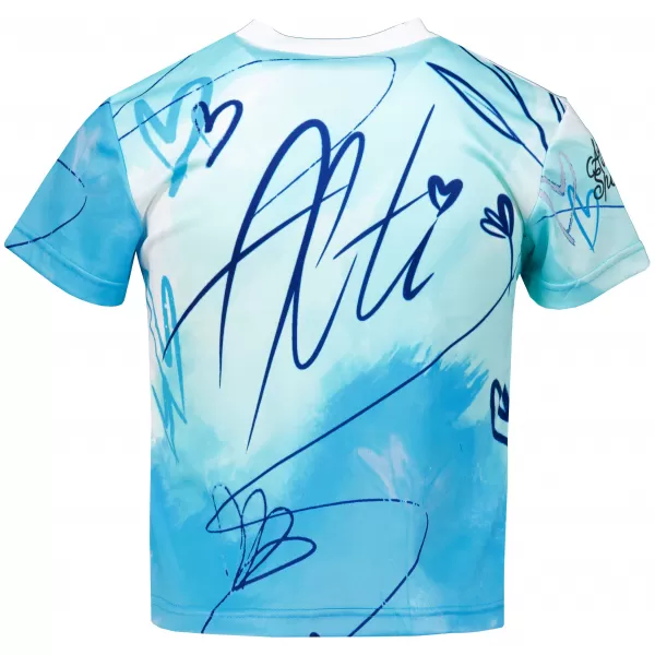  Funktionaler t -Shirt -Prämie von Kindern ALTISPORT VOJ/ALK083TR01 WEIß -BLAU 