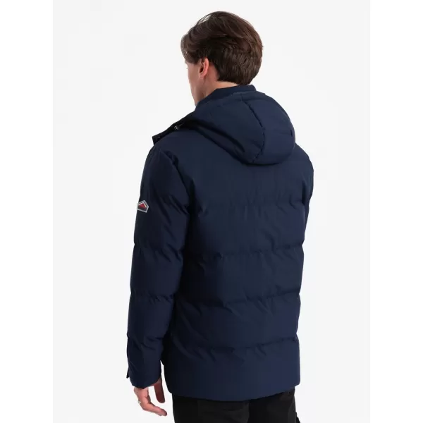  Herren-Winterjacke OMBRE OM-JAHP-0306 MARINEBLAU 