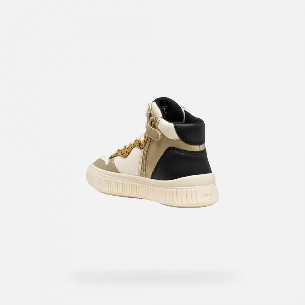  Mädchen-Sneaker GEOX LAQUINNY J56M3B054AJC1M2U CREMIG 