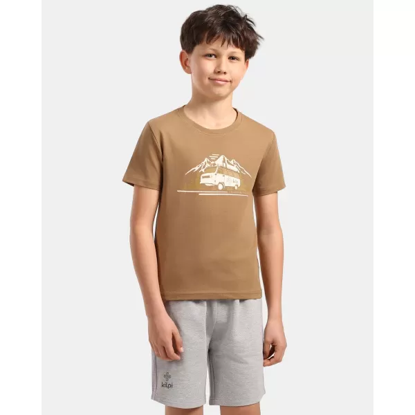  T-Shirt für Jungen KILPI ALBION-JB ZJ0302KI BRAUN 