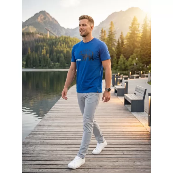  Herren-T-Shirt mit kurzen Ärmeln ALTISPORT ALM193129 SCHNORCHEL BLAU 