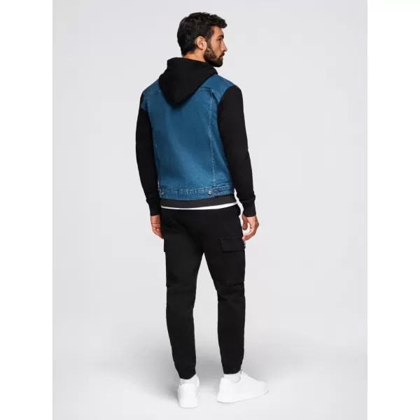  Jacke OMBRE OM-JADJ-0220 BLAU UND SCHWARZ 