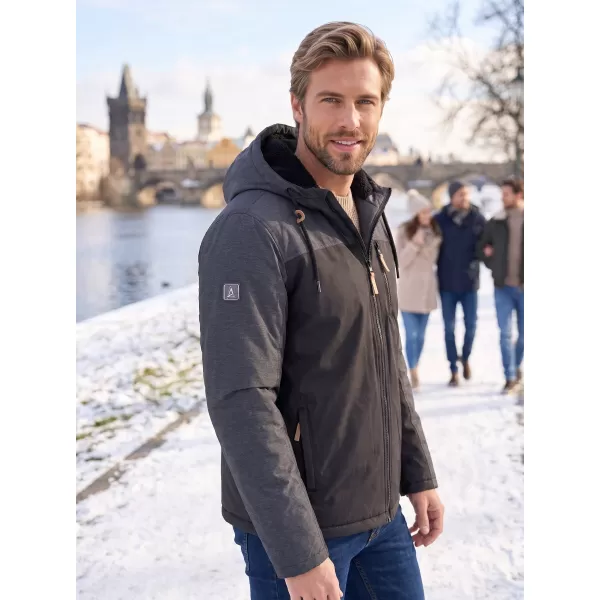  Herren-Winterjacke ALTISPORT NEROM SCHWARZ 