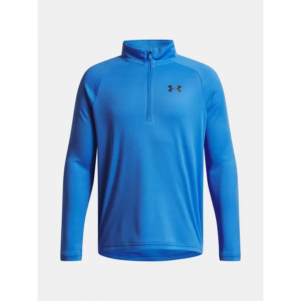  T-Shirt für Jungen UNDER ARMOUR UA TECH 2.0 1/2 ZIP 1363286-402 BLAU 