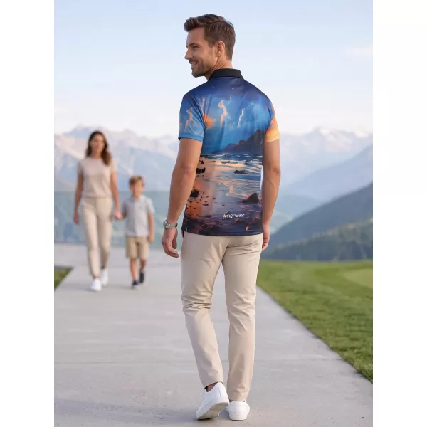  Herren-Funktions-T-Shirt mit Premium-Kragen ALTISPORT VOJ/ALM116TR05 BANK 