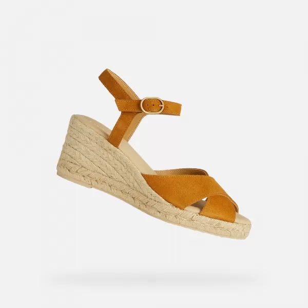  Damensandalen GEOX GELSA LOW BERNSTEIN 