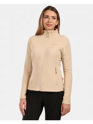 Fleece-Sweatshirt für Damen KILPI GLAMER-W ZL0210KI BEIGE