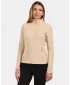 Fleece-Sweatshirt für Damen KILPI GLAMER-W ZL0210KI BEIGE