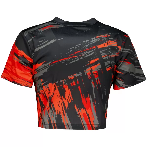  Premium-Crop-Top für Damen ALTISPORT VOJ/ALW010TR07 ČERNOČERVENÁ SCHWARZ UND ROT 
