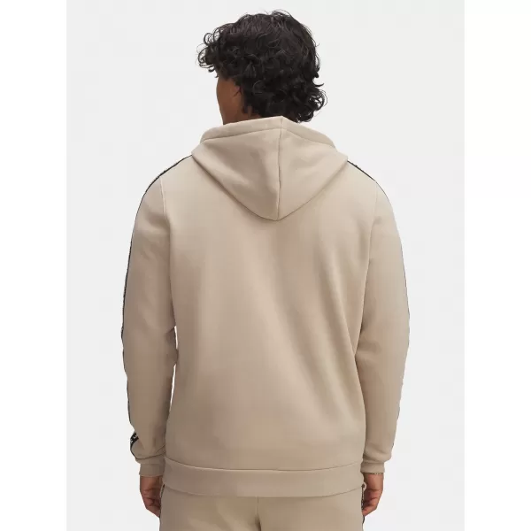  Herren-Sweatshirt UNDER ARMOUR UA ICON FLEECE FZ TAPING 1390298-299 BRAUN 