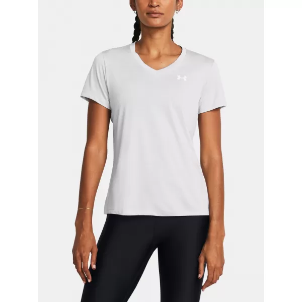  Damen-T-Shirt UNDER ARMOUR TECH SSV- TWIST 1384227-014 GRAU 