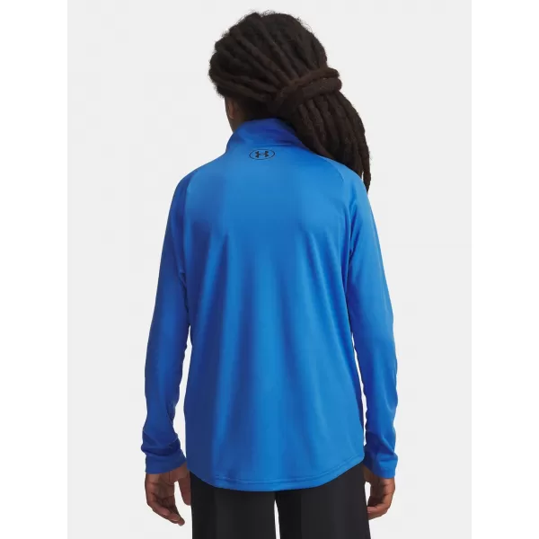  T-Shirt für Jungen UNDER ARMOUR UA TECH 2.0 1/2 ZIP 1363286-402 BLAU 
