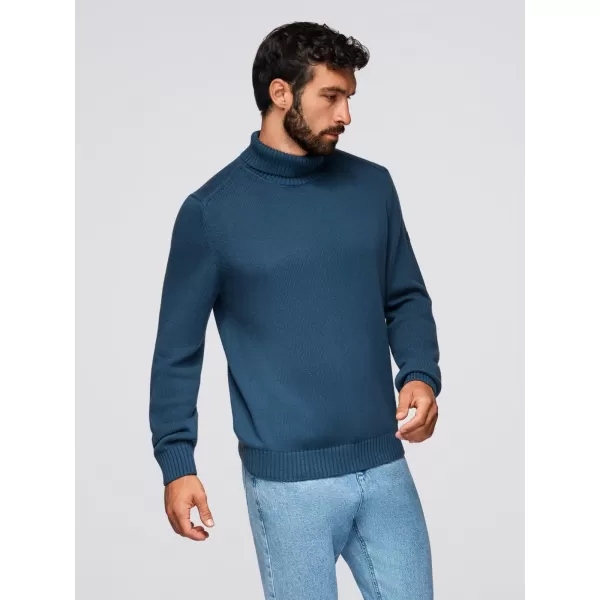  Herrenpullover OMBRE OM-SWTN-0163 DUNKELBLAU 