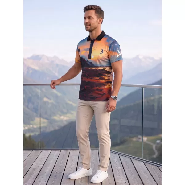  Herren-Funktions-T-Shirt mit Premium-Kragen ALTISPORT VOJ/ALM116TR05 BANK 