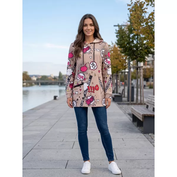  Damen-Sweatshirt ALTISPORT GITA BEIGE 