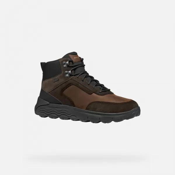  Herrenschuhe GEOX SPHERICA 4X4 ABX G011178 DUNKELBRAUN 
