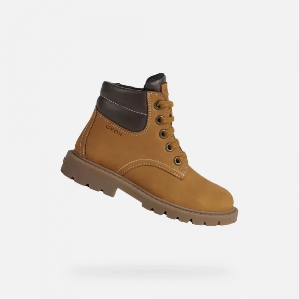 Stiefeletten für Jungen GEOX SHAYLAX J16FAB032BCC0930 HELLBRAUN 